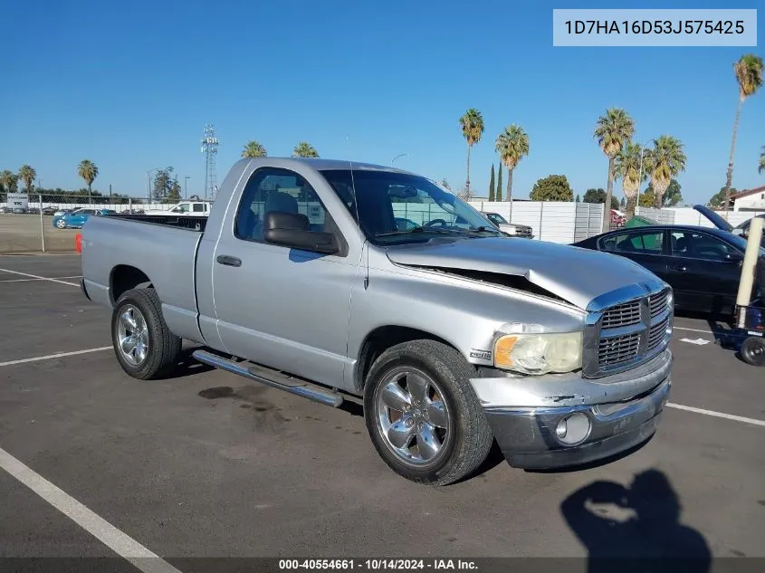 2003 Dodge Ram 1500 Slt/Laramie/St VIN: 1D7HA16D53J575425 Lot: 40554661