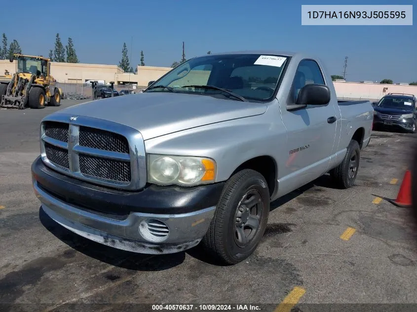 2003 Dodge Ram 1500 Slt/Laramie/St VIN: 1D7HA16N93J505595 Lot: 40570637