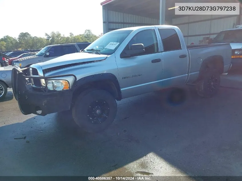 2003 Dodge Ram 2500 Slt/Laramie/St VIN: 3D7KU28D73G797238 Lot: 40586357