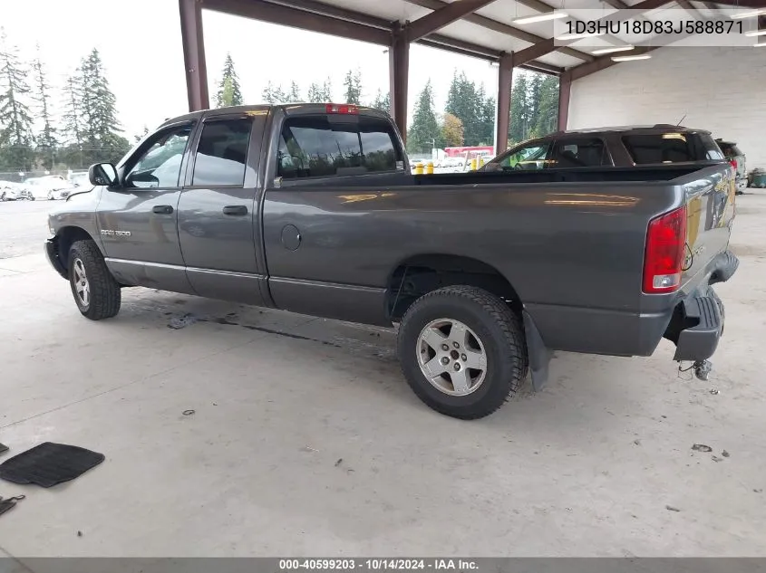 2003 Dodge Ram 1500 Slt/Laramie/St VIN: 1D3HU18D83J588871 Lot: 40599203