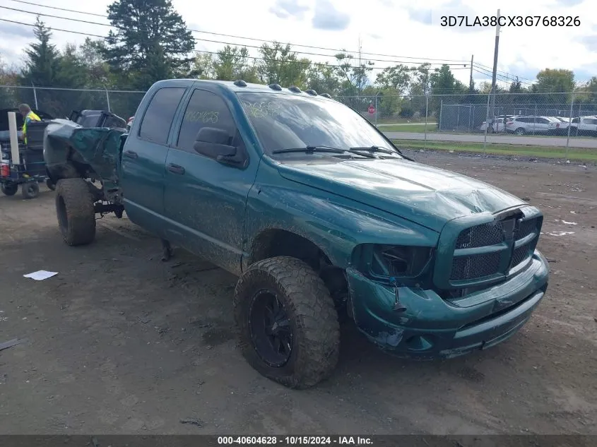 2003 Dodge Ram 3500 Slt/Laramie/St VIN: 3D7LA38CX3G768326 Lot: 40604628