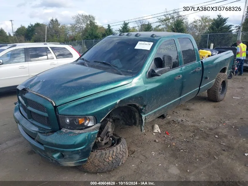 2003 Dodge Ram 3500 Slt/Laramie/St VIN: 3D7LA38CX3G768326 Lot: 40604628