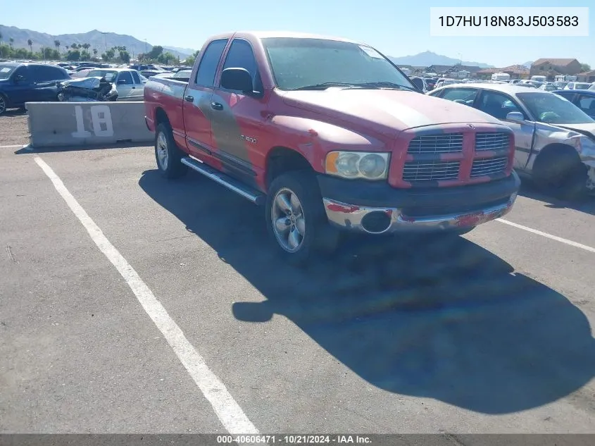 2003 Dodge Ram 1500 Slt/Laramie/St VIN: 1D7HU18N83J503583 Lot: 40606471