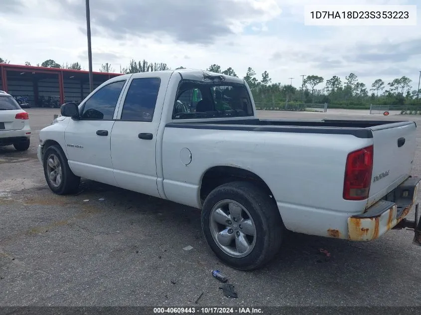 2003 Dodge Ram 1500 St/Slt VIN: 1D7HA18D23S353223 Lot: 40609443