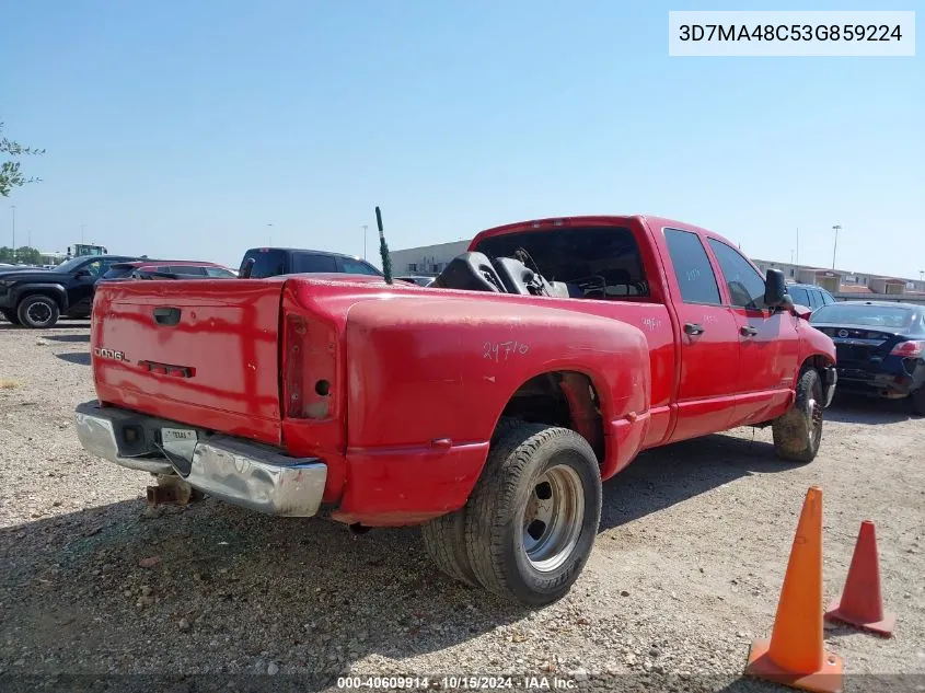 2003 Dodge Ram 3500 Slt/Laramie/St VIN: 3D7MA48C53G859224 Lot: 40609914