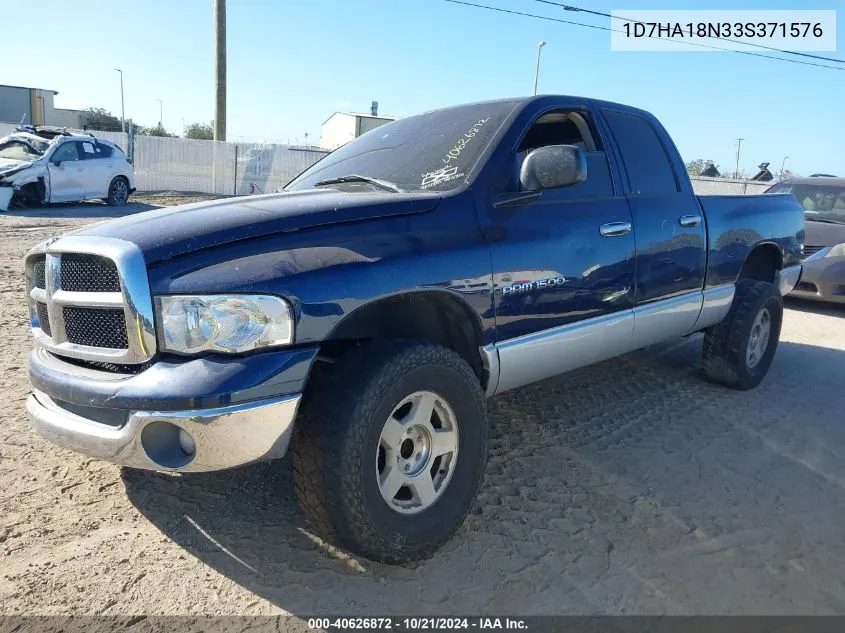 2003 Dodge Ram 1500 St/Slt VIN: 1D7HA18N33S371576 Lot: 40626872