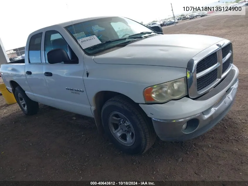 2003 Dodge Ram 1500 Slt/Laramie/St VIN: 1D7HA18N13S124900 Lot: 40643612