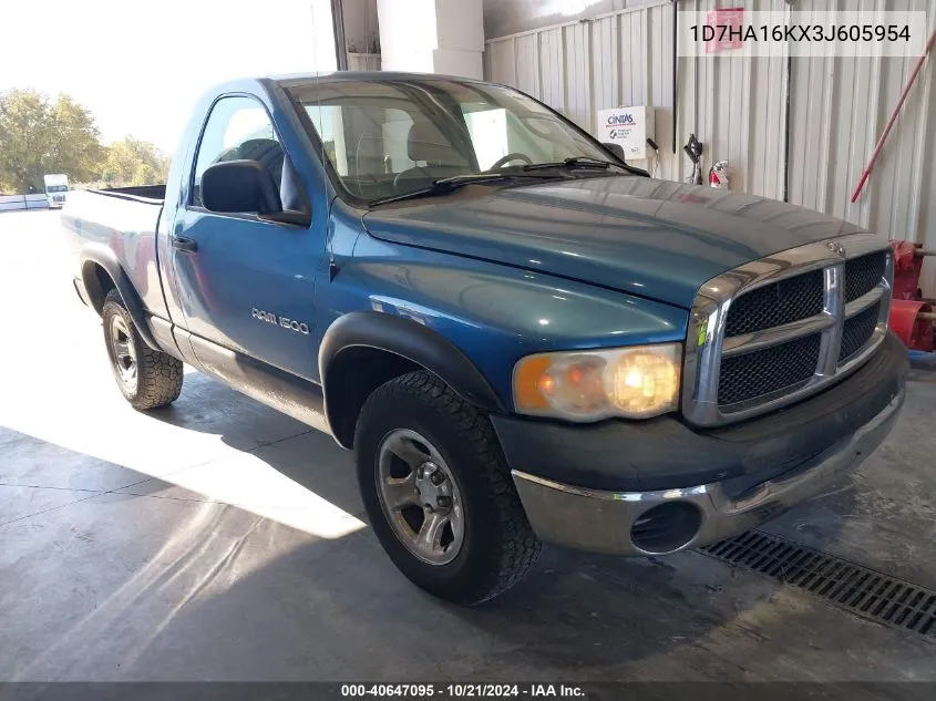 1D7HA16KX3J605954 2003 Dodge Ram 1500 St