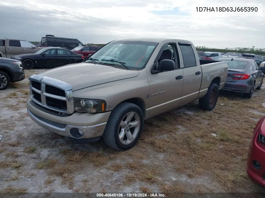 2003 Dodge Ram 1500 St/Slt VIN: 1D7HA18D63J665390 Lot: 40648106