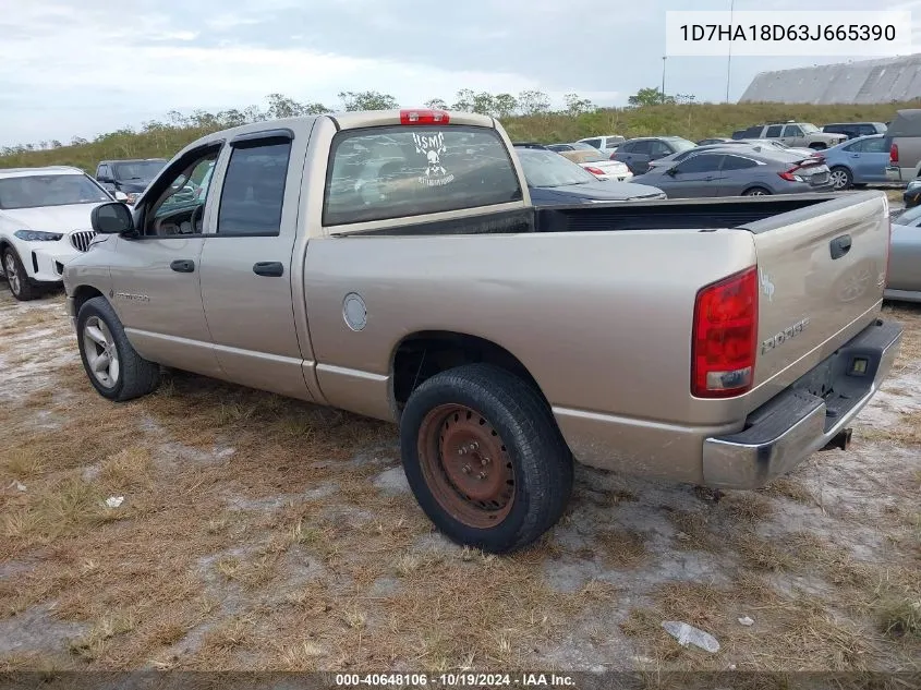 2003 Dodge Ram 1500 St/Slt VIN: 1D7HA18D63J665390 Lot: 40648106