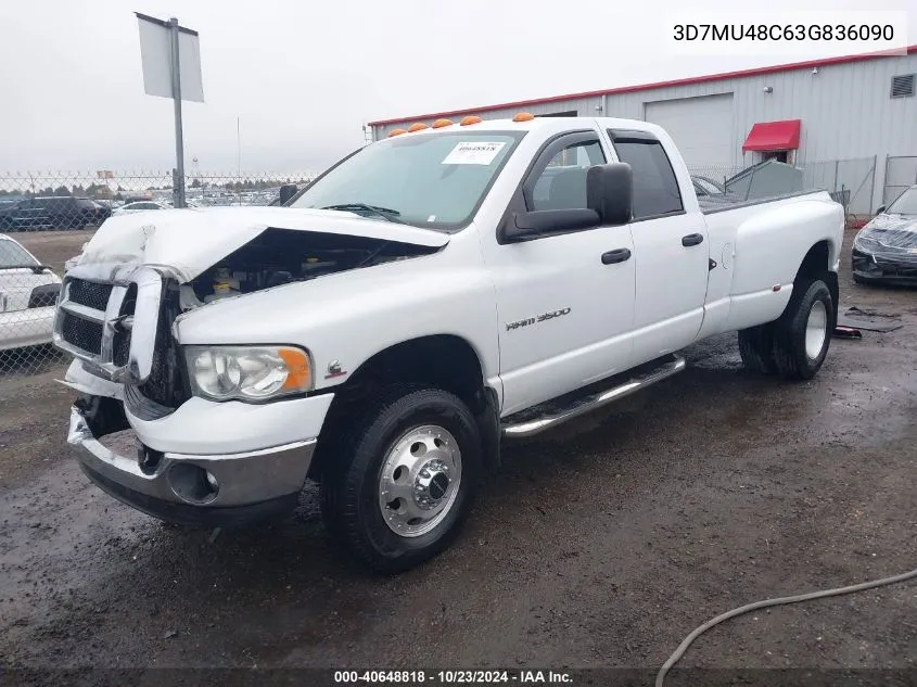 2003 Dodge Ram 3500 Slt/Laramie/St VIN: 3D7MU48C63G836090 Lot: 40648818