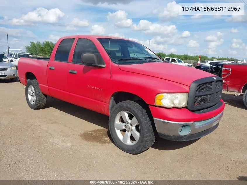 2003 Dodge Ram 1500 Slt/Laramie/St VIN: 1D7HA18N63S112967 Lot: 40676368