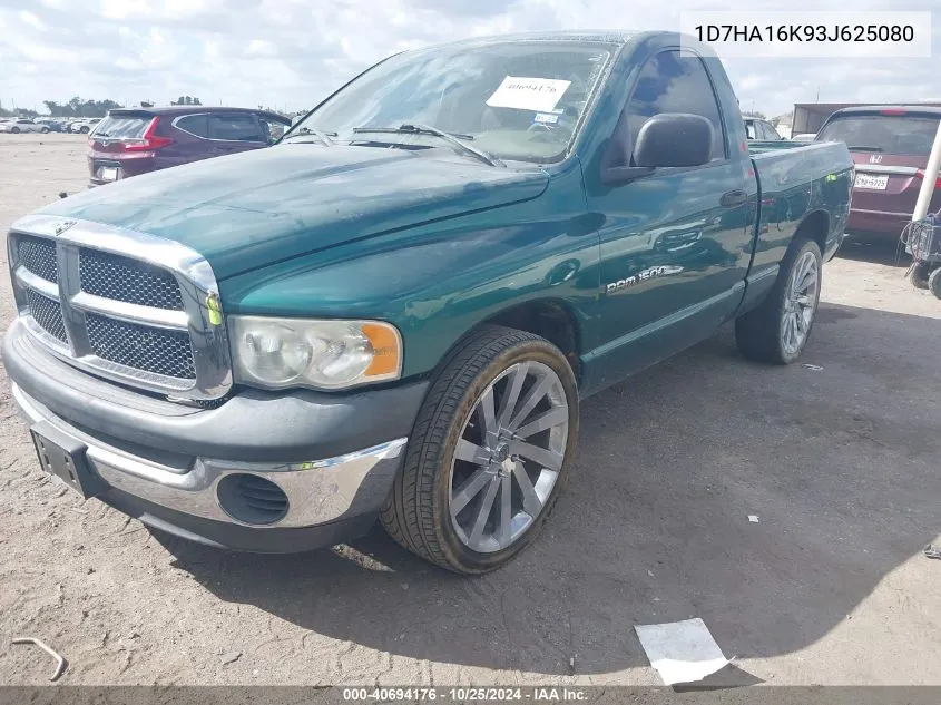 2003 Dodge Ram 1500 St VIN: 1D7HA16K93J625080 Lot: 40694176