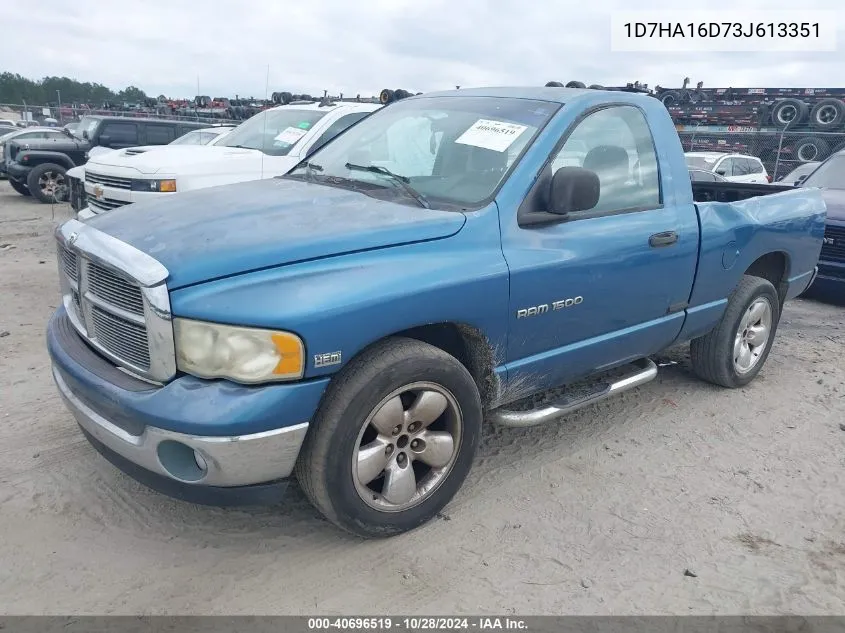 2003 Dodge Ram 1500 Slt/Laramie/St VIN: 1D7HA16D73J613351 Lot: 40696519