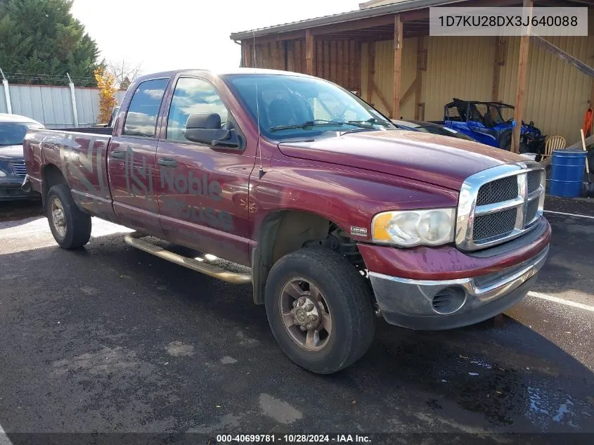 2003 Dodge Ram 2500 Slt/Laramie/St VIN: 1D7KU28DX3J640088 Lot: 40699781