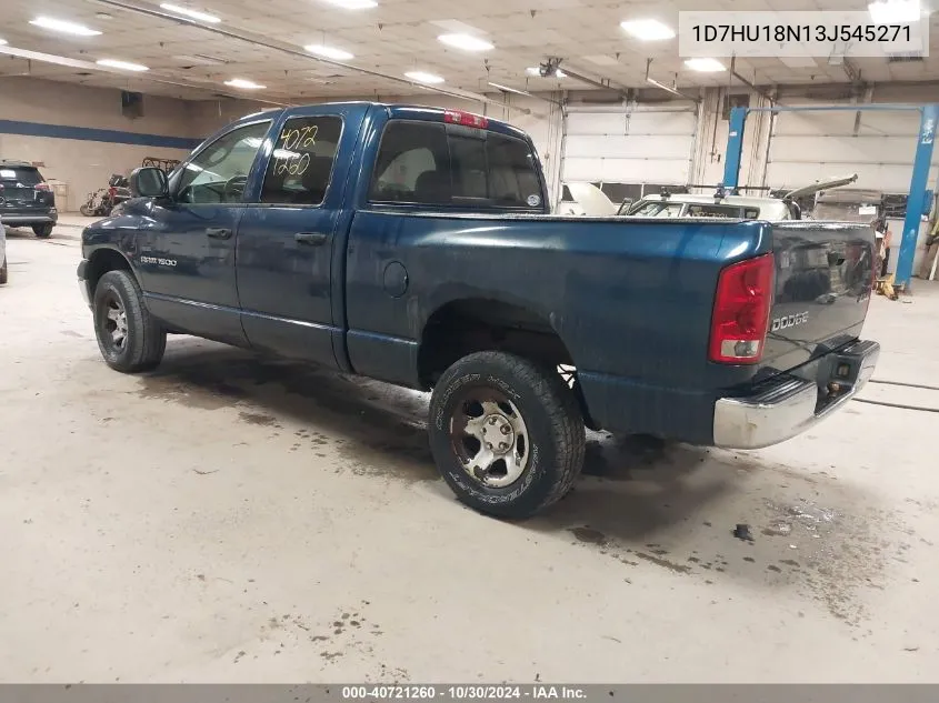 2003 Dodge Ram 1500 Slt/Laramie/St VIN: 1D7HU18N13J545271 Lot: 40721260