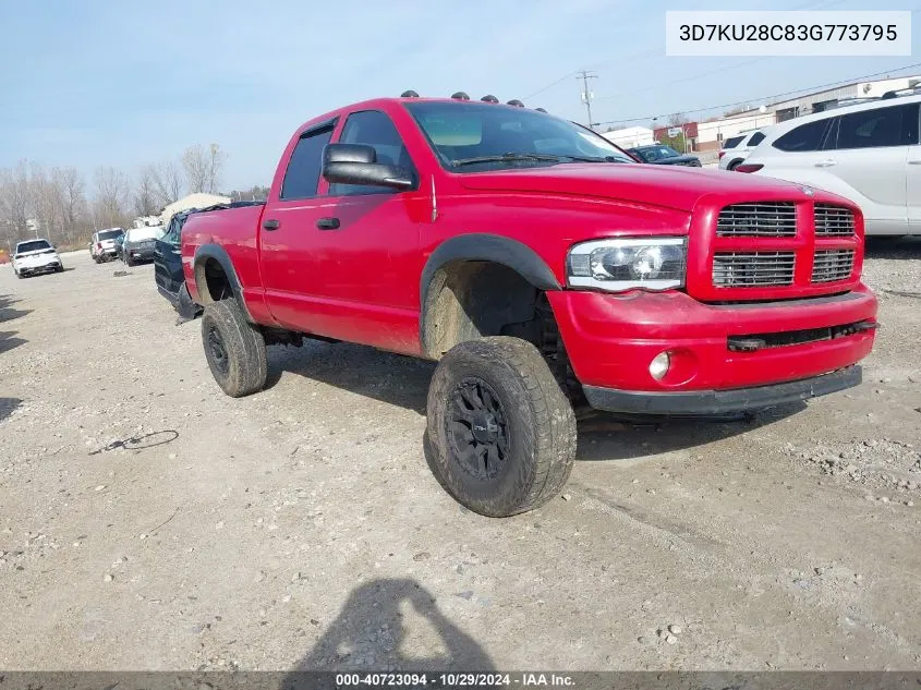 3D7KU28C83G773795 2003 Dodge Ram 2500 Slt/Laramie/St