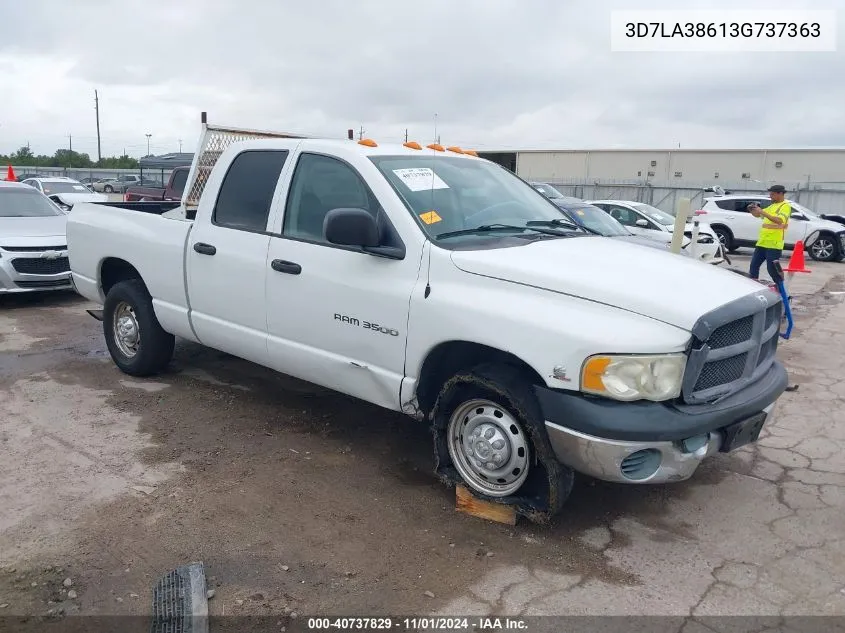 2003 Dodge Ram 3500 Slt/Laramie/St VIN: 3D7LA38613G737363 Lot: 40737829