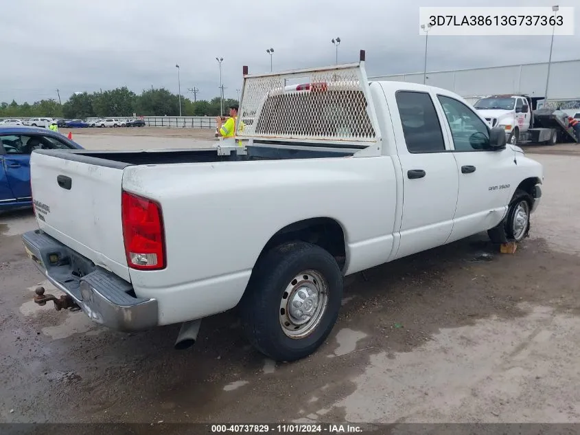 2003 Dodge Ram 3500 Slt/Laramie/St VIN: 3D7LA38613G737363 Lot: 40737829