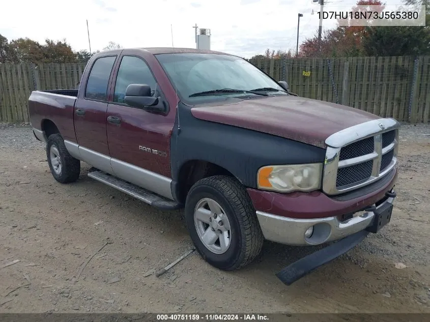 2003 Dodge Ram 1500 Slt/Laramie/St VIN: 1D7HU18N73J565380 Lot: 40751159