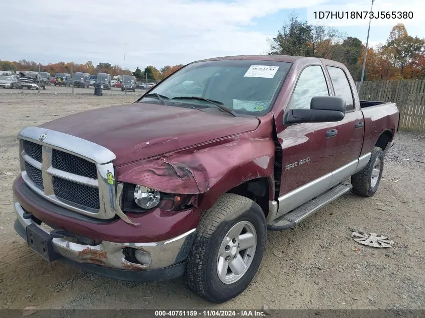 2003 Dodge Ram 1500 Slt/Laramie/St VIN: 1D7HU18N73J565380 Lot: 40751159