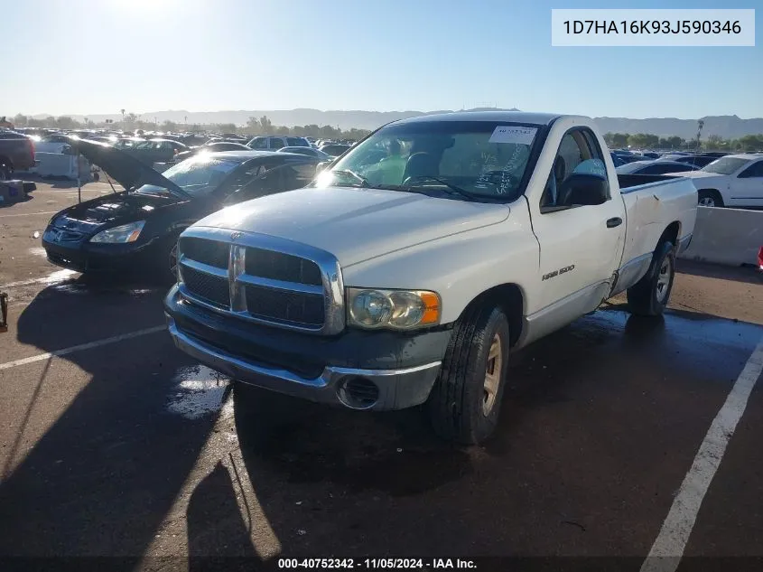 2003 Dodge Ram 1500 St VIN: 1D7HA16K93J590346 Lot: 40752342