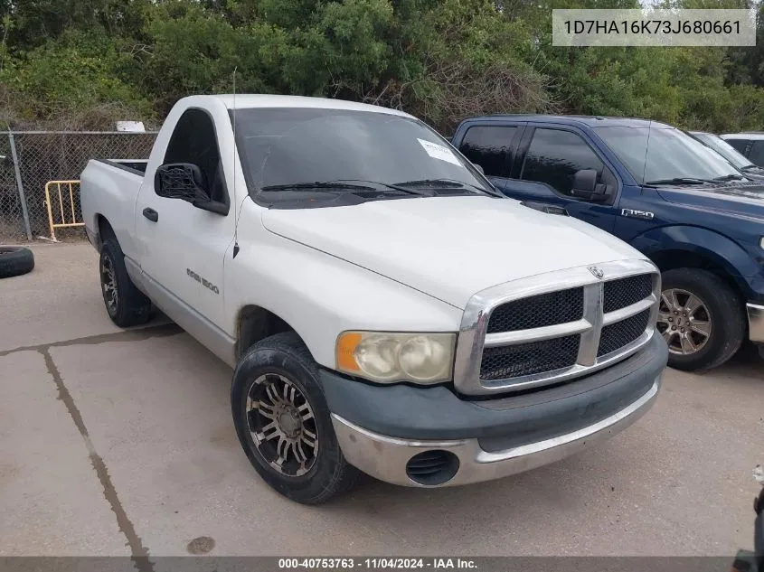 2003 Dodge Ram 1500 St VIN: 1D7HA16K73J680661 Lot: 40753763