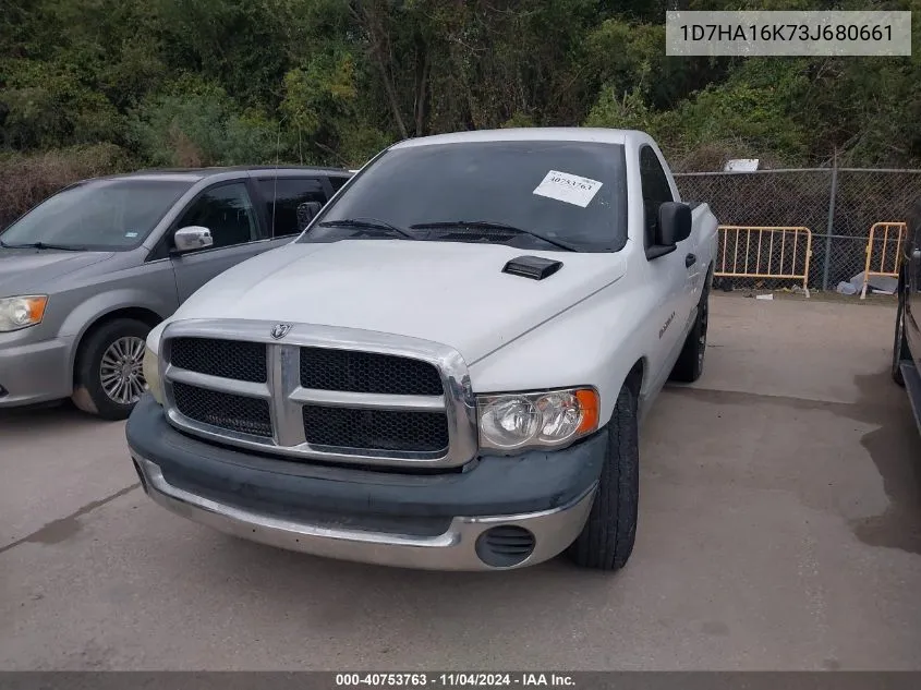 2003 Dodge Ram 1500 St VIN: 1D7HA16K73J680661 Lot: 40753763