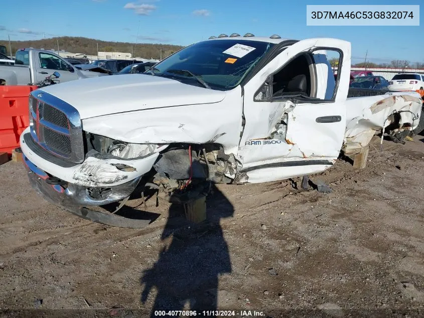 2003 Dodge Ram 3500 Slt/Laramie/St VIN: 3D7MA46C53G832074 Lot: 40770896