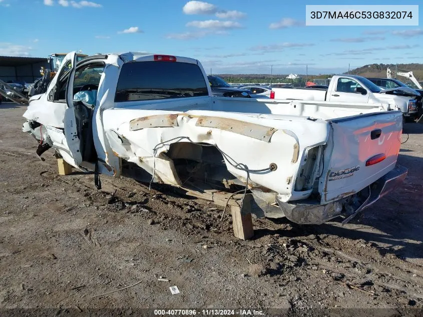 2003 Dodge Ram 3500 Slt/Laramie/St VIN: 3D7MA46C53G832074 Lot: 40770896