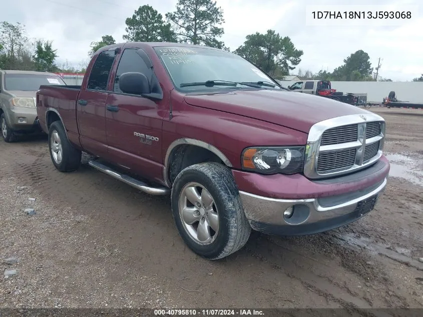 2003 Dodge Ram 1500 Slt/Laramie/St VIN: 1D7HA18N13J593068 Lot: 40795810