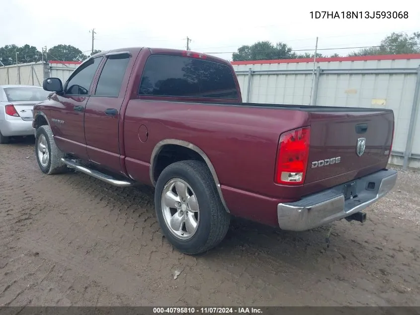 2003 Dodge Ram 1500 Slt/Laramie/St VIN: 1D7HA18N13J593068 Lot: 40795810