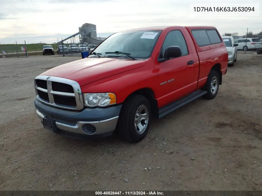 1D7HA16K63J653094 2003 Dodge Ram 1500 St