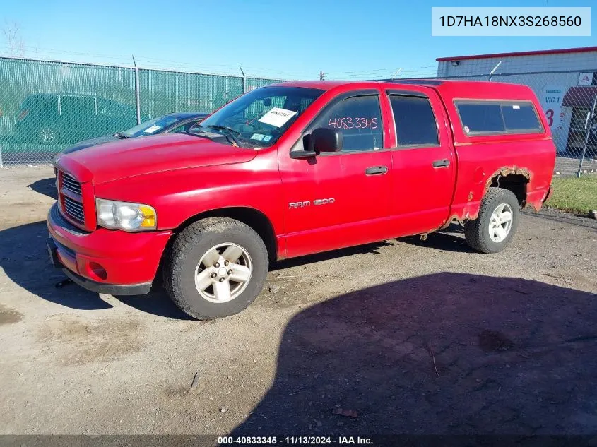 1D7HA18NX3S268560 2003 Dodge Ram 1500 Slt/Laramie/St