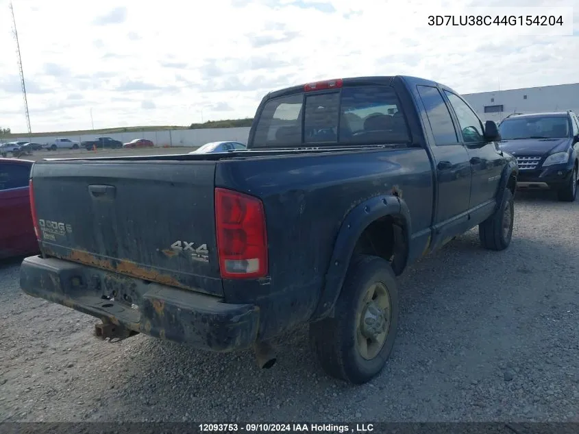 2004 Dodge Ram 3500 St/Slt VIN: 3D7LU38C44G154204 Lot: 12093753