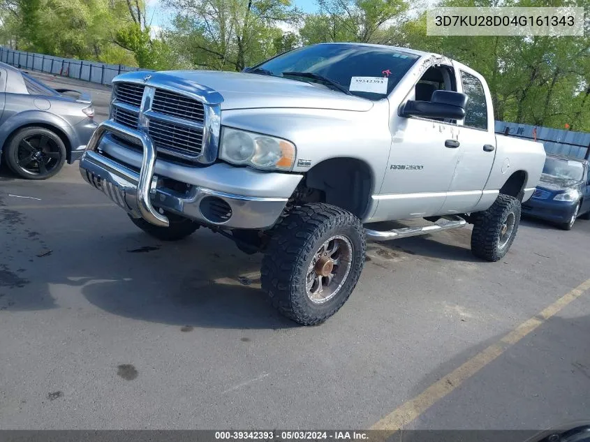 3D7KU28D04G161343 2004 Dodge Ram 2500 Slt/Laramie