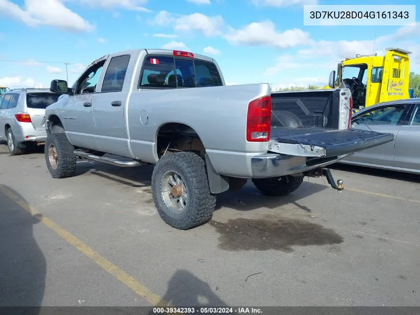 2004 Dodge Ram 2500 Slt/Laramie VIN: 3D7KU28D04G161343 Lot: 39342393