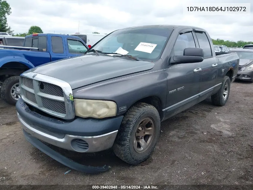 2004 Dodge Ram 1500 Slt/Laramie VIN: 1D7HA18D64J102972 Lot: 39402948