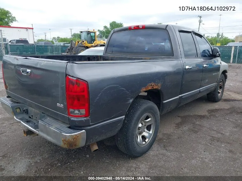 2004 Dodge Ram 1500 Slt/Laramie VIN: 1D7HA18D64J102972 Lot: 39402948