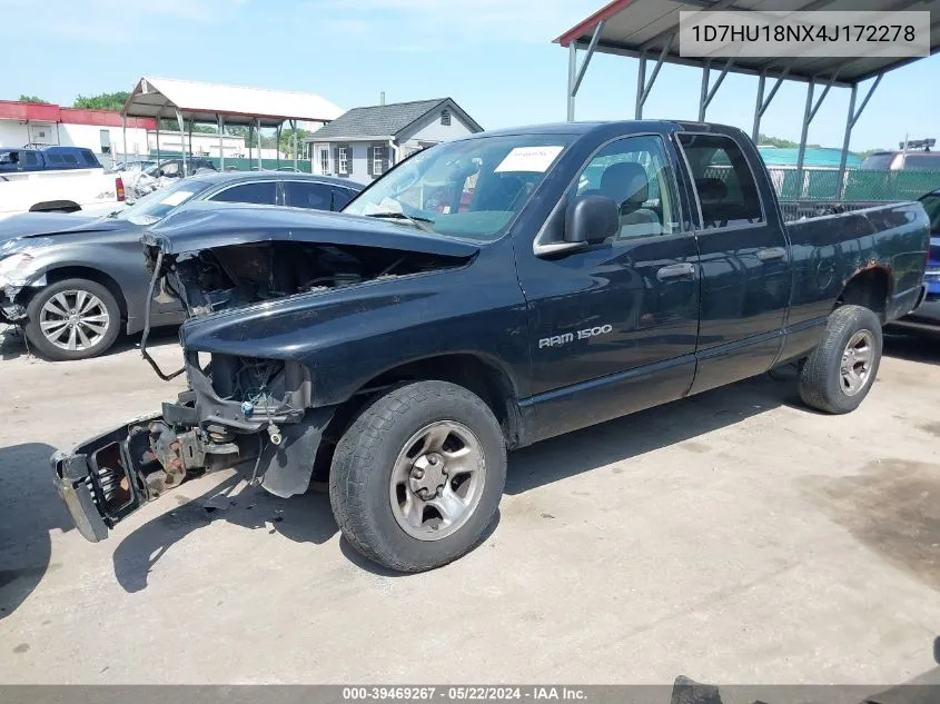 2004 Dodge Ram 1500 Slt/Laramie VIN: 1D7HU18NX4J172278 Lot: 39469267