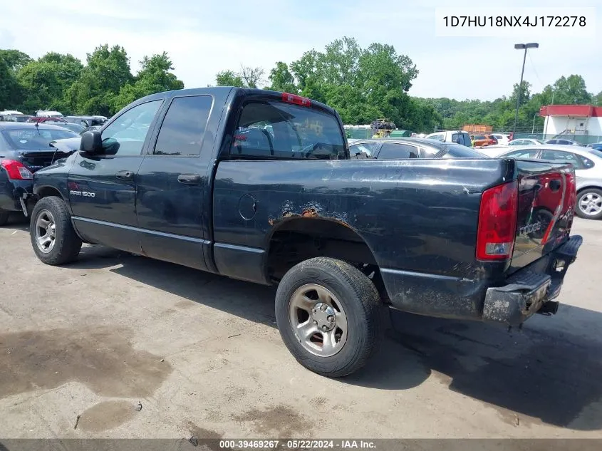 2004 Dodge Ram 1500 Slt/Laramie VIN: 1D7HU18NX4J172278 Lot: 39469267