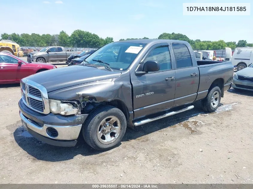 1D7HA18N84J181585 2004 Dodge Ram 1500 Slt/Laramie