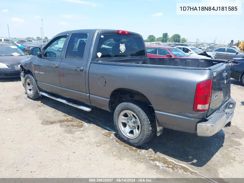 1D7HA18N84J181585 2004 Dodge Ram 1500 Slt/Laramie