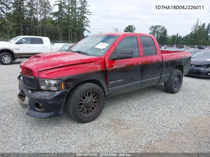 1D7HA18D04J226011 2004 Dodge Ram 1500 Slt/Laramie