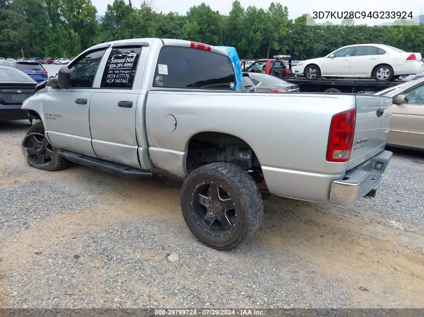 2004 Dodge Ram 2500 Slt/Laramie VIN: 3D7KU28C94G233924 Lot: 39799724