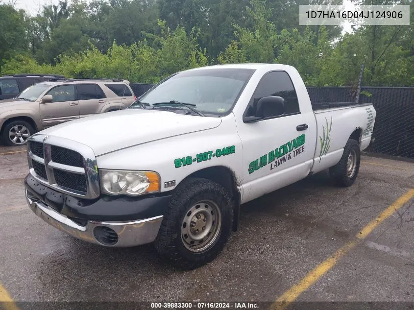 2004 Dodge Ram 1500 St VIN: 1D7HA16D04J124906 Lot: 39883300