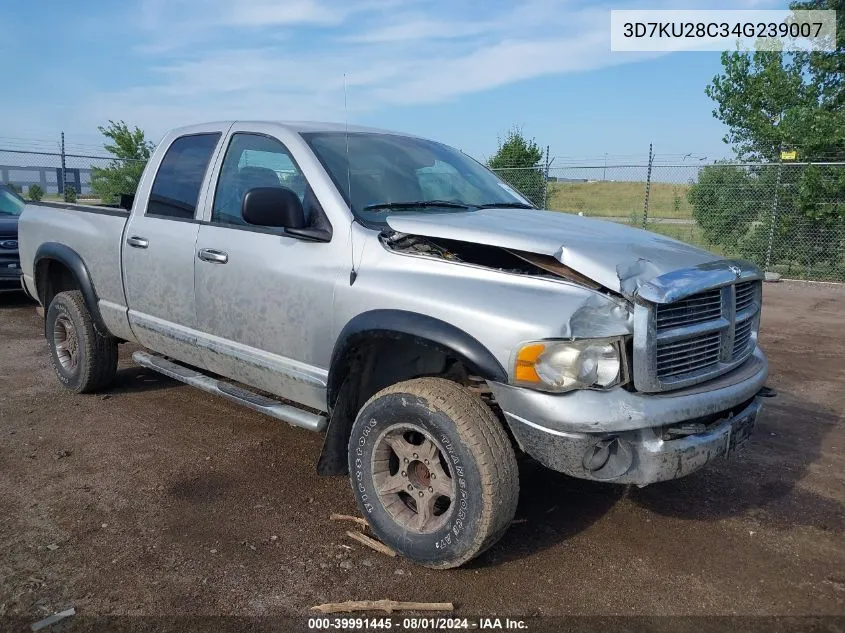 2004 Dodge Ram 2500 Slt/Laramie VIN: 3D7KU28C34G239007 Lot: 39991445