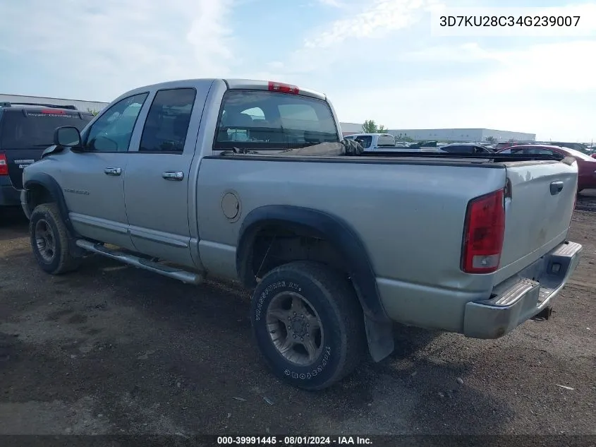 2004 Dodge Ram 2500 Slt/Laramie VIN: 3D7KU28C34G239007 Lot: 39991445