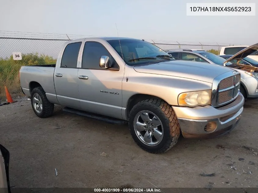 2004 Dodge Ram 1500 Slt/Laramie VIN: 1D7HA18NX4S652923 Lot: 40031909