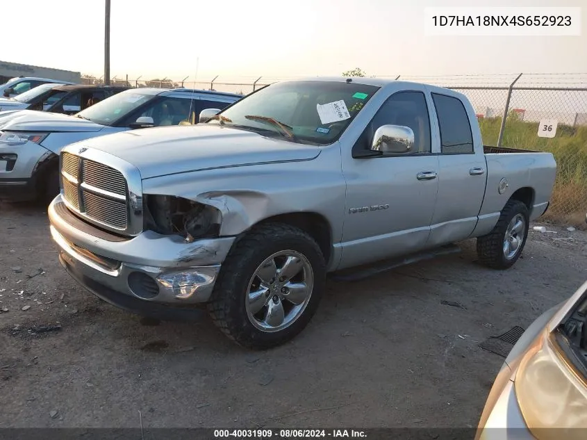 2004 Dodge Ram 1500 Slt/Laramie VIN: 1D7HA18NX4S652923 Lot: 40031909